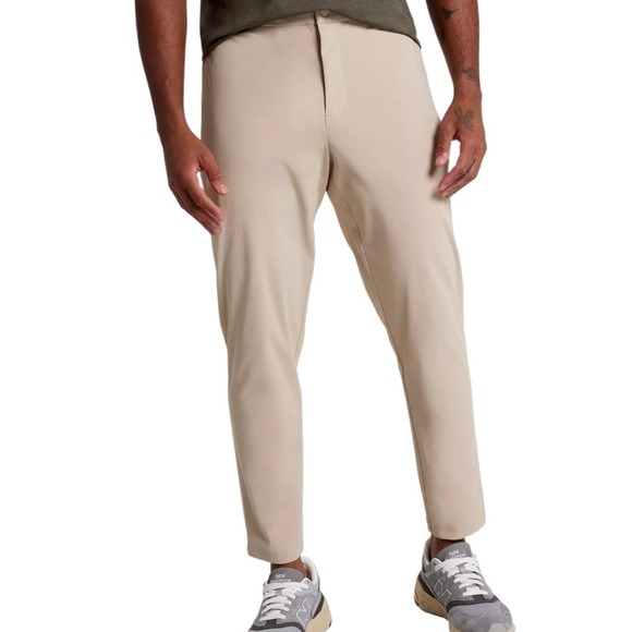 VRST Other - VRST Mens Limitless Performance Slim‎ Fit Tapered Pant Khaki Sand Small Stretch